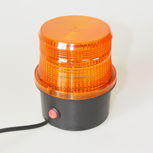 Luce di Lavoro LED Gialla 10V-80V per Auto, Lampada Rotonda Stroboscopica Lampeggiante per Camion, Carrelli Elevatori, Illuminazione Esterna Auto - Product Image 2