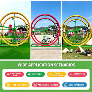 Giostre da Luna Park: Biciclette Volanti a Anello Singolo/Doppio, Attrezzature per Parchi Divertimento, Bici Volanti Monoposto/Biposto - Product Image 3