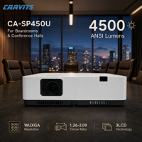 Projecteur CAAVITS OEM personnalisé, 4500 lumens, 3LCD, pour salles de réunion d'entreprise, salles de conférence, fabricant commercial