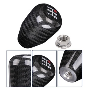 Carbon Fiber Gear <b>Shift</b> <b>Knob</b> 5 Speed M10x1.5 Lightweight Car Modification Part - Product Image 4