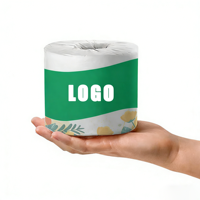 Papier toilette en bambou 3 plis de haute qualité, écologique, non blanchi, couleur naturelle, jetable et doux, absorbant