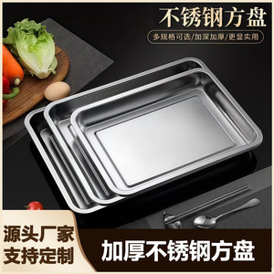 Bandeja Rectangular de Acero Inoxidable Apta para Lavavajillas, para Uso Comercial y Doméstico - Product Image 5