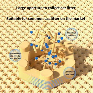 Dễ dàng để làm sạch hai lớp mèo xả rác Mat EVA chống trượt không thấm nước hiệu quả bắt rác để kiểm soát phân tán - Product Image 5