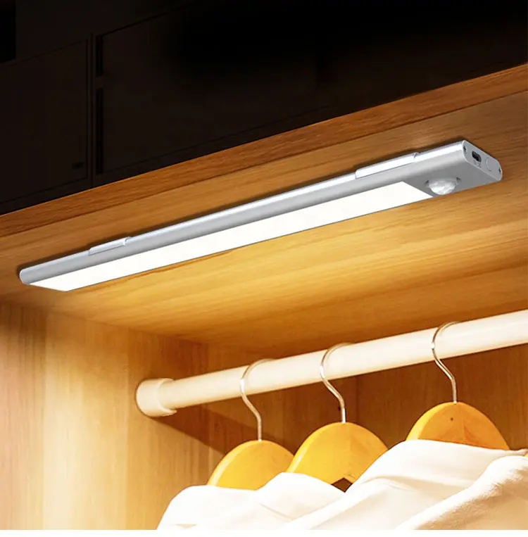 Led a induzione per luci notturne lampada da parete armadio magnetico con sensore di movimento per armadio da cucina