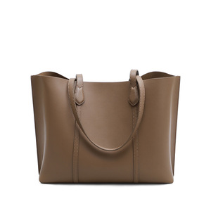 Sac seau pour femme en cuir véritable, sac à main en cuir, sac à bandoulière décontracté, sacs fourre-tout et sacs bandoulière - Product Image 1