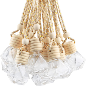 Car Air Freshener Perfume Aromatherapy Fragrance Essential Oil Diffuser Hanging Pendant Auto Ornaments Decor Accessories