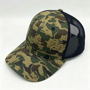 Casquette de baseball bicolore à 5 panneaux avec logo brodé personnalisé, visière en daim vintage, structurée, unisexe, vierge - Product Image 4