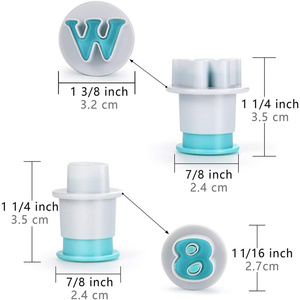 10/26 cái Khuôn làm bánh ngọt khuôn cắt bánh quy fondant chữ cái & chữ thường và số công cụ trang trí bánh khuôn - Product Image 2