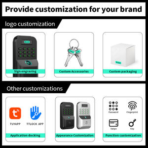 กุญแจล็อคประตูอัจฉริยะ LianTian <span class=keywords><strong>LK9</strong></span> พร้อมระบบจัดเก็บข้อมูลบนคลาวด์ ควบคุมด้วยลายนิ้วมือ รหัสผ่าน แอปพลิเคชัน และกุญแจกลไก พร้อมระบบล็อคอัตโนมัติ - Product Image 2