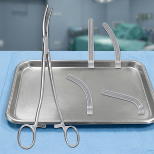Forceps d'hystérectomie Heaney atraumatiques droits, certifiés CE, ISO13485, instrument chirurgical pour usage en chirurgie générale - Product Image 4