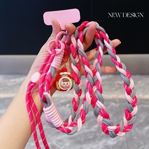 Cordon de téléphone <span class=keywords><strong>portable</strong></span> en nylon, long cordon bandoulière pour hommes et femmes, idéal pour l'extérieur et l'alpinisme, robuste, anti-perte, multicolore, tressé - Product Image 6