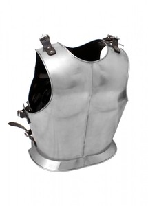 Conjunto de Armadura de Acero Pulido para Pecho y Espalda para Hombres, Equipo de Protección Duradero de Metal para Pecho y Espalda con Acabado Liso - Product Image 2