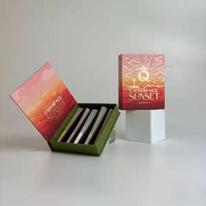 Boîte à tiroir <span class=keywords><strong>en</strong></span> carton ondulé personnalisée OEM, recyclable, vierge, pour 5 paquets de cigarettes, étui d'emballage pour cônes pré-roulés infusés de fleurs - Product Image 3