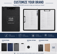 Porte-documents A4 personnalisé avec logo, dossier de classement professionnel durable avec clip robuste, porte-documents pour le travail de bureau