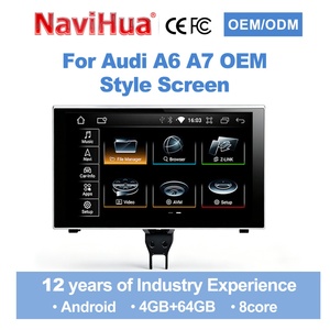 Navihua New Arrival 9 Inch OEM Style Android Car Radio GPS DSP Multimedia Carplay for Audi A6 A6L A7 C7 RS6 RS7 S6 S7 2012-2018 - Product Image 1