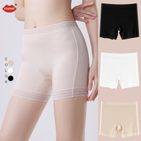 Celana dalam wanita pinggang tinggi, celana dalam keamanan, celana dalam rok potongan tinggi, pakaian dalam wanita kain nilon ukuran besar, stok tersedia