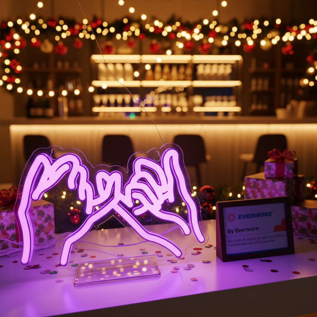 2025 Led New Neon Christmas Halloween Acrylic Indoor Styling Atmosphere Light Decoration Night Light IP44