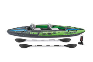 Bateau pneumatique <span class=keywords><strong>Intex</strong></span> 68306 <span class=keywords><strong>Challenger</strong></span> pour deux personnes, 3,1-4 m, design <span class=keywords><strong>kayak</strong></span> de pêche, PVC durable pour le sauvetage - Product Image 3