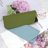 Étui en Cuir PU Souple Personnalisable pour Lunettes de Soleil, Étui Portable de Rangement pour Lunettes de Vue, Support pour Lunettes