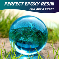 Résine époxy liquide transparente professionnelle 3:1, résine époxy transparente cristalline pour coulée profonde et durcisseur pour la création d'objets d'art