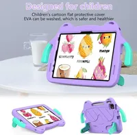Étui EVA pour iPad Air 11 2025 2024 Pro 11 10.5 Air 4 5 10.9 avec support et poignée, Housse de protection pour tablette enfant compatible iPad 11 11e 10e 7 8e 9e génération