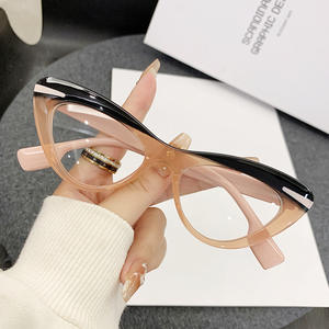 <span class=keywords><strong>Gafas</strong></span> de Sol Triangulares con Bloques de Color de Personalidad Invernal, Monturas de <span class=keywords><strong>Profesor</strong></span> Más Vendidas, <span class=keywords><strong>Gafas</strong></span> con Protección Anti-Luz Azul - Product Image 3