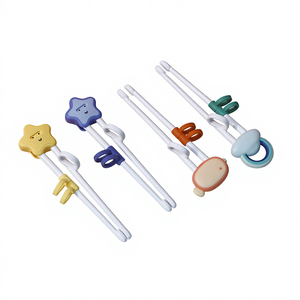 Baguettes d'apprentissage pour enfants, baguettes d'apprentissage pour bébés, dispositif <span class=keywords><strong>auxiliaire</strong></span> pour bébés, baguettes démontables, accessoires pour bébés, vaisselle pour bébés, PP - Product Image 1