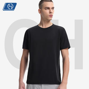 T-Shirt da Uomo con Collo Rotondo 130g ad Asciugatura Rapida Tessuto in Seta Ghiaccio Traspirante Leggero per Sport all'Aperto e <span class=keywords><strong>Corsa</strong></span> - Product Image 2
