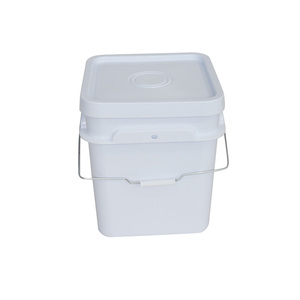 Balde de Plástico Pequeno em Material PP de Grau Alimentício para Armazenamento de Leite/Mel/Manteiga, Balde Quadrado de 15 Litros - Product Image 4