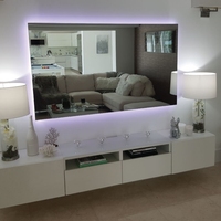 Kaca Tempered TV, disesuaikan dengan layar kaca Tempered cermin pintar cocok untuk rumah