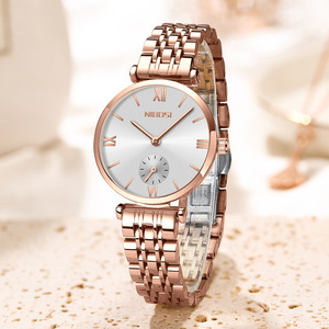 2025 New Arrival Brand Ladies' <b>Watch</b> Business Elegant Luxury Minimalist Vintage Style Slim 316L Stainless Steel <b>Case</b> 30M Water - Product Image 1