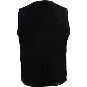 2025 Leather DM1310 Men's Classic Western Style Cowboy Biker <b>Vest</b> <b>Black</b> <b>Denim</b> W/Snap Button Closure - Product Image 2