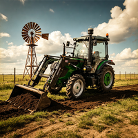 Traktor Mini Pertanian 4WD Innovi CE EPA Approved dengan Pompa Gearbox Mesin Diesel 50HP Multiguna untuk Penggunaan Pertanian Garansi 1 Tahun