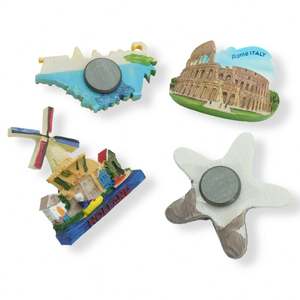 Aimant souvenir 3D en résine personnalisé fabriqué en Chine, aimant touristique de ville ou de pays, aimant de réfrigérateur en polyrésine - Product Image 1