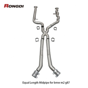 Tuyau d'échappement intermédiaire haute performance en acier inoxydable 304 à longueur égale pour BMW M2 G87 2021-2024 3.0T S58B30A - Product Image 2