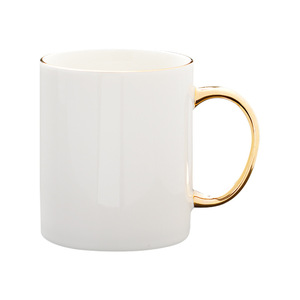 <b>Ceramic</b> Mug Gold Plated Handle 12 Oz Coffee <b>Cup</b> Gift Present Superior Quality - Product Image 1