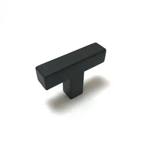 Matt Black Kitchen Cupboard Hardware Cabinet Door Drawer Pull Handle Knob