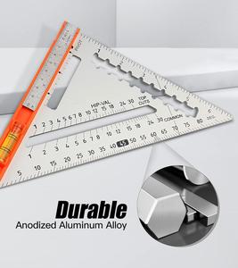 Peaktop 7 "<span class=keywords><strong>Triangle</strong></span> Carpenter's Speed Square Rachel Square Layout Tool Multifonctionnel Turntable Square - Product Image 2