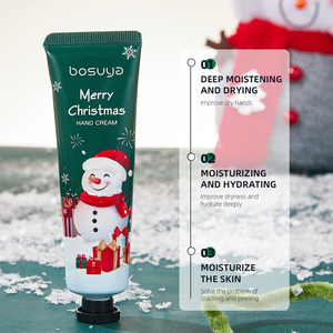 Wholesale Bosuya <b>Hand</b> <b>Cream</b> Mask Lip Mask Three-piece Set Bagged Skincare Christmas Set Festive Christmas <b>Gift</b> Bag - Product Image 4