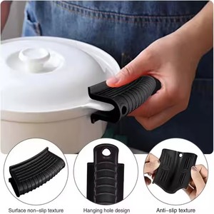 New Insulated Non-Slip Pan Handle Pot Handle Set Anti-Hot Grip High Temperature Resistant Pot Ear Clip Pot Handle Cover - Product Image 5