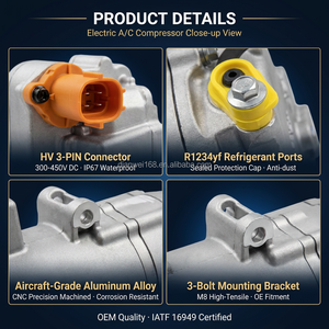 Nuevo Compresor de Aire Acondicionado para Vehículos Eléctricos de 12V 1501256-00-L para <span class=keywords><strong>Tesla</strong></span> Model 3/Y con 1 Año de Garantía - Product Image 5