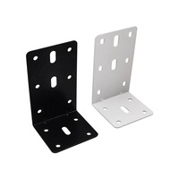 Supports d'angle en L multi-trous en gros, fixations de panneaux de meuble, quincaillerie de renforcement de meubles en fer pour coins