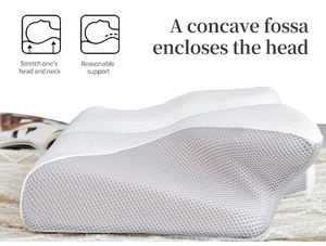 Hot Sale Ortho pä dische zervikale therapeut ische Schlaflos igkeit Anti Schnarchen Hals Memory Foam Kissen Schmetterling Kissen Zervix kissen - Product Image 2