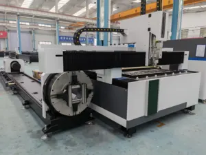 3000*1500mm CNC לייזר מכונת חיתוך לייזר סיב חותך נירוסטה גיליון צינור חיתוך עם 1000W 2000W לייזר מקור