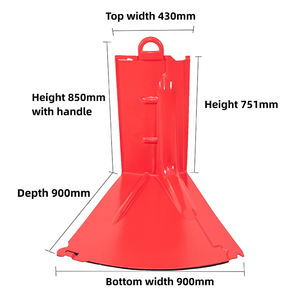 Porte d'inondation en alliage d'aluminium blanc et barrière de sécurité anti-inondation rouge non réfléchissante - Product Image 6