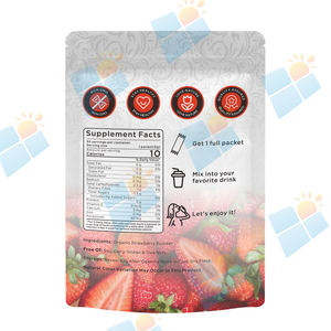 SUNI OEM ODMストロベリーパウダーサプリメント有機ピュアナチュラルフリーズドライストロベリーフルーツパウダーバッグ - Product Image 6