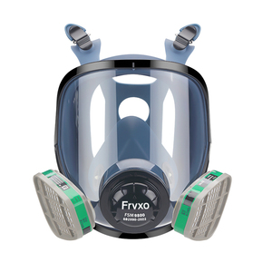 Maschera Antigas a Doppio Filtro Anti-radiazioni Nucleari, Riutilizzabile, Integrale, Attrezzatura Professionale per Vigili del Fuoco, Maschere Tattiche per Fumo e Gas - Product Image 1