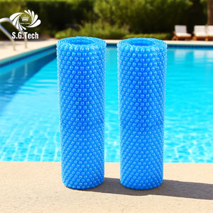 Couverture de <span class=keywords><strong>piscine</strong></span> enroulable isolante, anti-poussière et portable, fabriquée en film PE de haute qualité, adaptée aux piscines. - Product Image 5