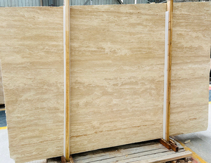 Chất lượng cao tự nhiên màu be travertine gạch thiết kế hiện đại màu be phiến đá cẩm thạch cho tường và sàn trang trí bề mặt đánh bóng - Product Image 3