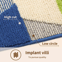 Tapis de porte personnalisé Hello absorbant l'eau paillassons de trappeur de saleté tapis de porte en polyester antidérapant lavable